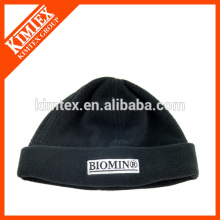 Wholesale custom black fleece beanie